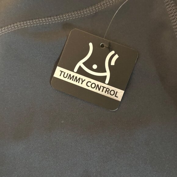 Starting Point Womens Tummy Control Performance Shorts XL Gray With Pockets - Picture 3 of 13